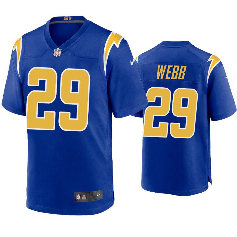 Men Los Angeles Chargers #29 Mark Webb Jr Nike Royal Game NFL Jersey->los angeles chargers->NFL Jersey